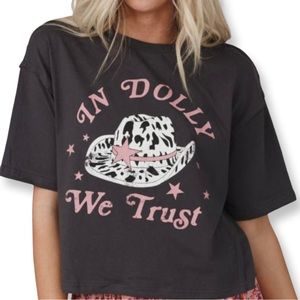 Western Graphic Tee Cropped Style